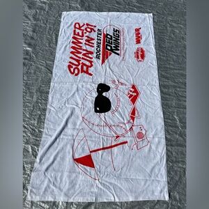 Vintage 1991 MiLB Rochester Red Wings Summer Fun in 91 White Beach Towel